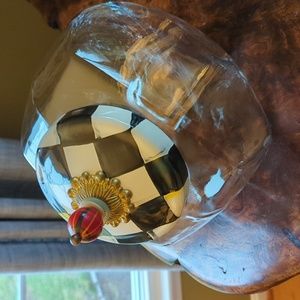 Mackenzie Childs Courtly Checks Cookie Jar